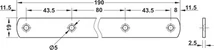 260.22.950 Laposvas 190x19mm