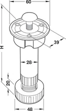 637.45.371 Bútorláb 15 cm Hafele