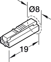833.72.716 Loox5 8mm monochrom Loox 3 tápkábel 2000mm