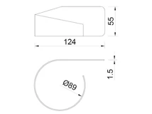 Forest FÜRDŐSZOBAI KIEGÉSZÍTŐ ÖNTAPADÓS HAJSZÁRÍTÓ TARTÓ 124x55x89 MM SZÁLCSISZOLT - 10006260020