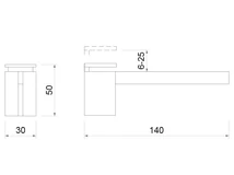 POLCTARTÓ ART RM35A ÁLLÍTHATÓ 30x50x140 mm KRÓM