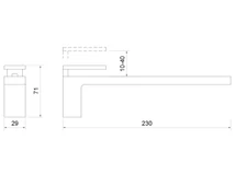 POLCTARTÓ ART RM30A ÁLLÍTHATÓ 29x71x230 mm ANTRACIT SZÜRKE