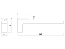 POLCTARTÓ ART RM30B ÁLLÍTHATÓ 25x54x147 mm NIKKEL