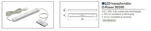 VILÁGÍTÁSTECHNIKAI KIEGÉSZÍTŐ TRAFÓ D-POWER 30/24D 24V 30W FEHÉR