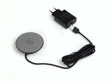 VILÁGÍTÁSTECHNIKAI KIEGÉSZÍTŐ SM-702 BEÉPÍTHETŐ VEZETÉK NÉLKÜLI TÖLTŐ 10W 12V DC D=76MM FEKETE