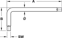 008.28.260 Imbuszkulcs SW6