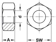 034.16.908 Anyacsavar M8-as Häfele