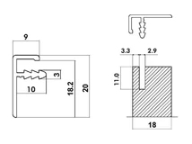 Forest ALUMÍNIUM KERETPROFIL F11 T-LÉC 3m ALUMÍNIUM - 10000650172