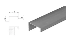 Forest ALUMÍNIUM FOGANTYÚPROFIL L806B 3000mm ALUMÍNIUM - 10000652205