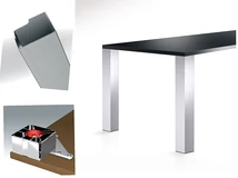 Forest ASZTALLÁB 642 700 SZÁLCSISZOLT NIKKEL - 10001508500