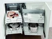 Forest BELSŐ FÉMRÁCS SMACE45DX JOBBOS SAROKSZEKRÉNYBE SZERELHETŐ 845x568x489mm KRÓM-FEHÉR - 10006210700