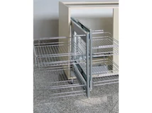 Forest BELSŐ FÉMRÁCS E4221A 2+2 POLCOS KIHÚZHATÓ SAROKVASALAT 740x590x520MM KRÓM-SZÜRKE - 10006250210