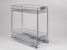 Forest BELSŐ FÉMRÁCS 24270.300 FENÉKLAPRA SZERELHETŐ 2 RÉSZES KIHÚZHATÓ POLC 245x510x475mm KRÓM - 10006250510