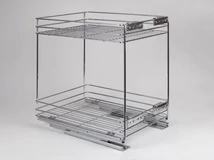 Forest BELSŐ FÉMRÁCS 24271.400 FENÉKLAPRA SZERELHETŐ 2 RÉSZES KIHÚZHATÓ POLC 345x510x475mm KRÓM - 10006250520