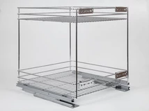 Forest BELSŐ FÉMRÁCS 24271.500 FENÉKLAPRA SZERELHETŐ 2 RÉSZES KIHÚZHATÓ POLC 445x510x475mm KRÓM - 10006250530