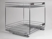 Forest BELSŐ FÉMRÁCS 24271.600 FENÉKLAPRA SZERELHETŐ 2 RÉSZES KIHÚZHATÓ POLC 545x510x475mm KRÓM - 10006250540