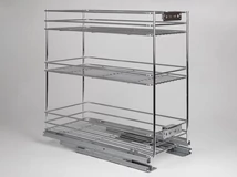 Forest BELSŐ FÉMRÁCS 24272.300 FENÉKLAPRA SZERELHETŐ 3 RÉSZES KIHÚZHATÓ POLC 245x510x475mm KRÓM - 10006250610