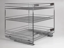 Forest BELSŐ FÉMRÁCS 24273.600 FENÉKLAPRA SZERELHETŐ 3 RÉSZES KIHÚZHATÓ POLC 545x510x475mm KRÓM - 10006250640