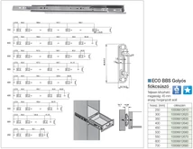 Forest GOLYÓS FIÓKCSÚSZÓ ECO BBS 45mm 450mm NIKKEL - 10006612650
