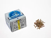 Forest FACSAVAR REISSER 3x25mm ACÉL, SÁRGÍTOTT, TÖVIGMENETES 1000db/doboz - 10007110125