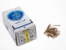 Forest FACSAVAR REISSER 3x35mm ACÉL, SÁRGÍTOTT, TÖVIGMENETES 1000db/doboz - 10007110135