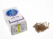 Forest FACSAVAR REISSER 3,5x33mm ACÉL, SÁRGÍTOTT, TÖVIGMENETES 1000db/doboz - 10007110230