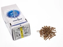 Forest FACSAVAR REISSER 3,5x40mm ACÉL, SÁRGÍTOTT, TÖVIGMENETES 1000db/doboz - 10007110240