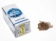 Forest FACSAVAR REISSER 3,5x45mm ACÉL, SÁRGÍTOTT, TÖVIGMENETES 1000db/doboz - 10007110245