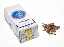 Forest FACSAVAR REISSER 4,5x30mm ACÉL, SÁRGÍTOTT, TÖVIGMENETES 1000db/doboz - 10007110415