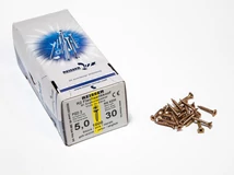 Forest FACSAVAR REISSER 5x30mm ACÉL, SÁRGÍTOTT, TÖVIGMENETES 1000db/doboz - 10007110510