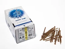 Forest FACSAVAR REISSER 4x80mm ACÉL, SÁRGÍTOTT, RÉSZMENETES 200db/doboz - 10007111335