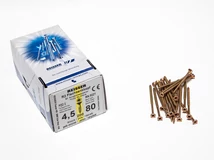 Forest FACSAVAR REISSER 4,5x80mm ACÉL, SÁRGÍTOTT, RÉSZMENETES 200db/doboz - 10007111435