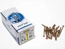 Forest FACSAVAR REISSER 5x80mm ACÉL, SÁRGÍTOTT, RÉSZMENETES 200db/doboz - 10007111530