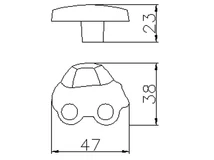 Forest BÚTORFOGANTYÚ H147-47 RU1 AUTÓ GOMB PIROS - 10007250320