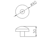 Forest BÚTORFOGANTYÚ H148-40 RU2 FOCILABDA GOMB FEKETE-FEHÉR - 10007250330