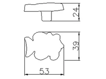 Forest BÚTORFOGANTYÚ H150-53 RU6 BOHÓCHAL GOMB NARANCS - 10007250350