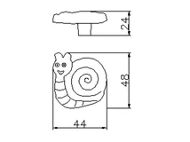 Forest BÚTORFOGANTYÚ H152-44 RU8 CSIGA GOMB SOKSZÍNŰ - 10007250360