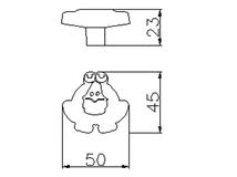 Forest BÚTORFOGANTYÚ H159-50 RU15 BÉKA GOMB ZÖLD - 10007250430