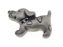 Forest BÚTORFOGANTYÚ 1885-56 ZN50 KUTYA GOMB ANTIKOLT EZÜST - 10007250470