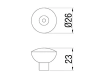 Forest BÚTORFOGANTYÚ MT 1317-26 GOMB KRÓM - 10007255010