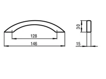 Forest BÚTORFOGANTYÚ 1029-147 128 MATT KRÓM - 10007300052