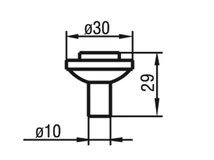 Forest BÚTORFOGANTYÚ 1209-30 ÁTM: 30 mm ANTIKOLT EZÜST - 10007303950