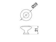 Forest BÚTORFOGANTYÚ 1700-29 ÁTM:29 ANTIKOLT BRONZ-TÖRT FEHÉR - 10007306331