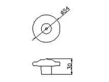 Forest BÚTORFOGANTYÚ 2015-54 ZN31JE4 54x19x30 ANTIKOLT BRONZ - 10007306481