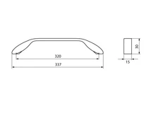 Forest BÚTORFOGANTYÚ 2266-337ZN1 320 KRÓM - 10007306890