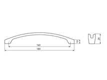 Forest BÚTORFOGANTYÚ 2374-180ZN1 180 KRÓM - 10007306920