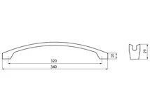 Forest BÚTORFOGANTYÚ 2374-340 ZN75 SZÁLCSISZOLT ACÉL - 10007306933