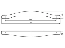 Forest BÚTORFOGANTYÚ 2356-185ZN16 160 FEKETE NIKKEL - 10007306941