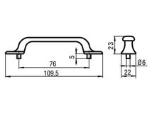 Forest BÚTORFOGANTYÚ 924-108 76 ANTIKOLT BRONZ - 10007415800
