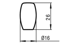 Forest BÚTORFOGANTYÚ 932-16 GOMB MATT NIKKEL - 10007416600